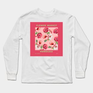 Flower Market Honolulu Long Sleeve T-Shirt